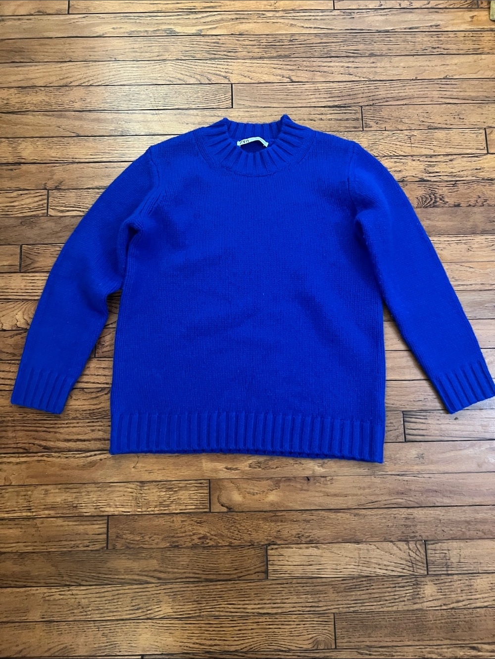 Zara Royal Blue Crewneck Sweater